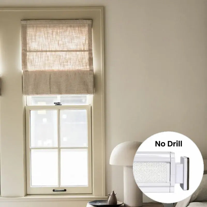 Harper Custom No-Drill Roman Shades, Cordless & Motorized Options