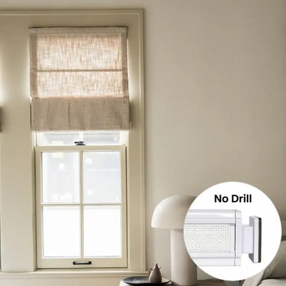 Harper Custom No-Drill Roman Shades, Cordless & Motorized Options