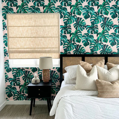Harper Custom No-Drill Roman Shades, Cordless & Motorized Options