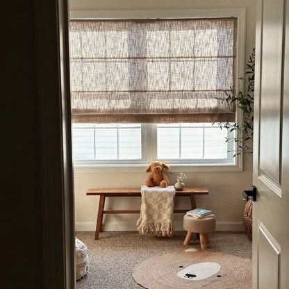 Harper Custom No-Drill Roman Shades, Cordless & Motorized Options
