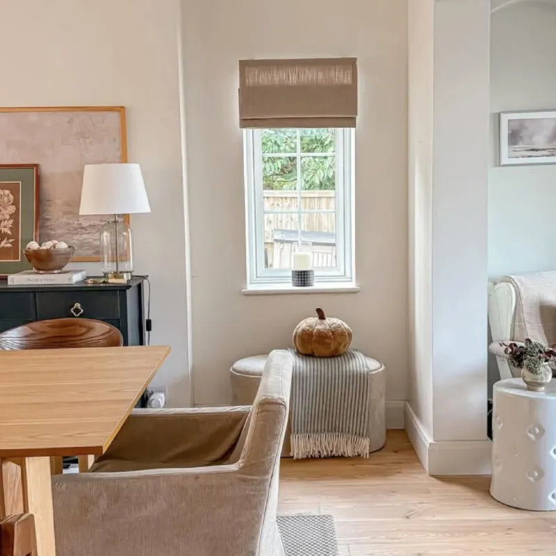 Harper Custom No-Drill Roman Shades, Cordless & Motorized Options