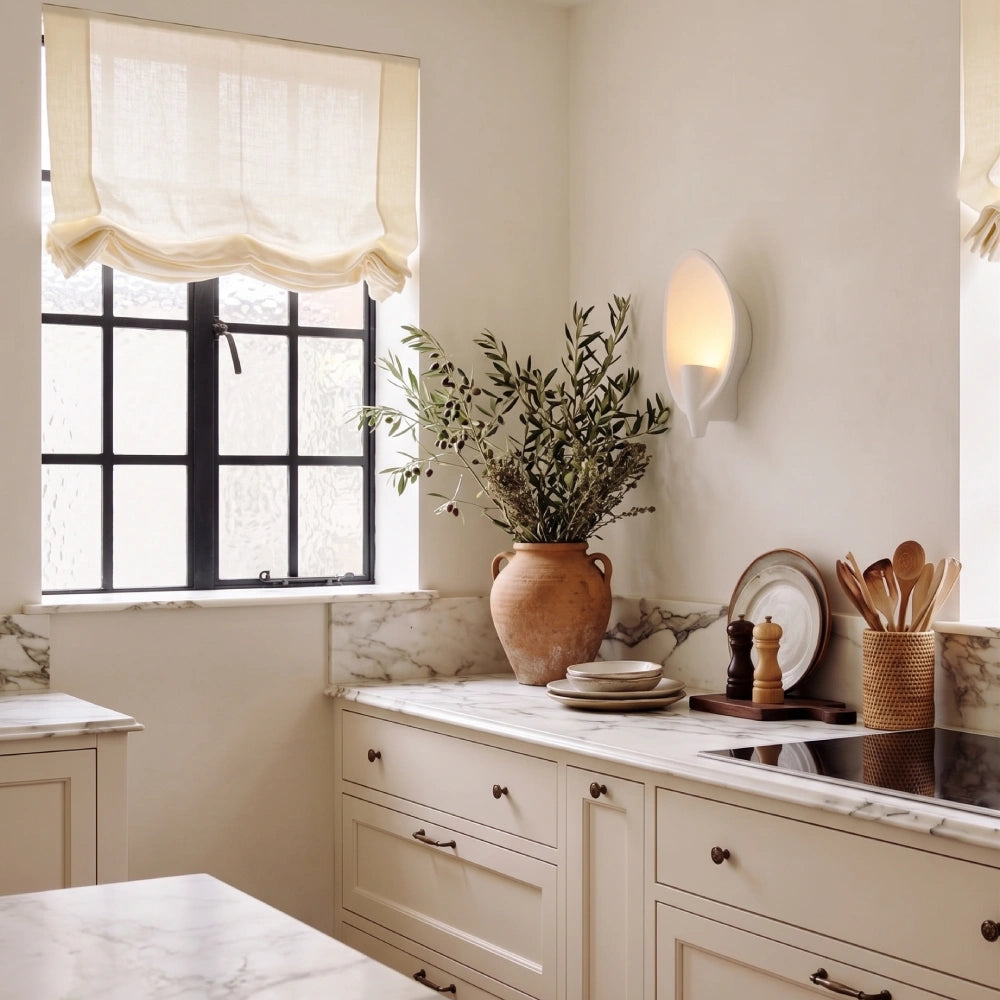 Harper Custom Linen Relaxed Roman Shades