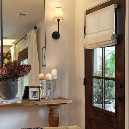 Harper Custom Roman Shades for French Doors