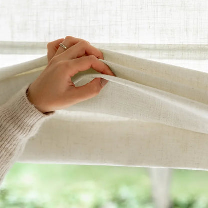 Harper Custom Roman Shades for French Doors