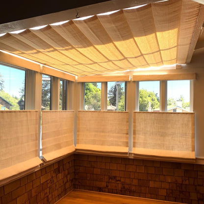 Harper Custom Top Down Bottom Up Roman Shades: Precision Light & Privacy Control