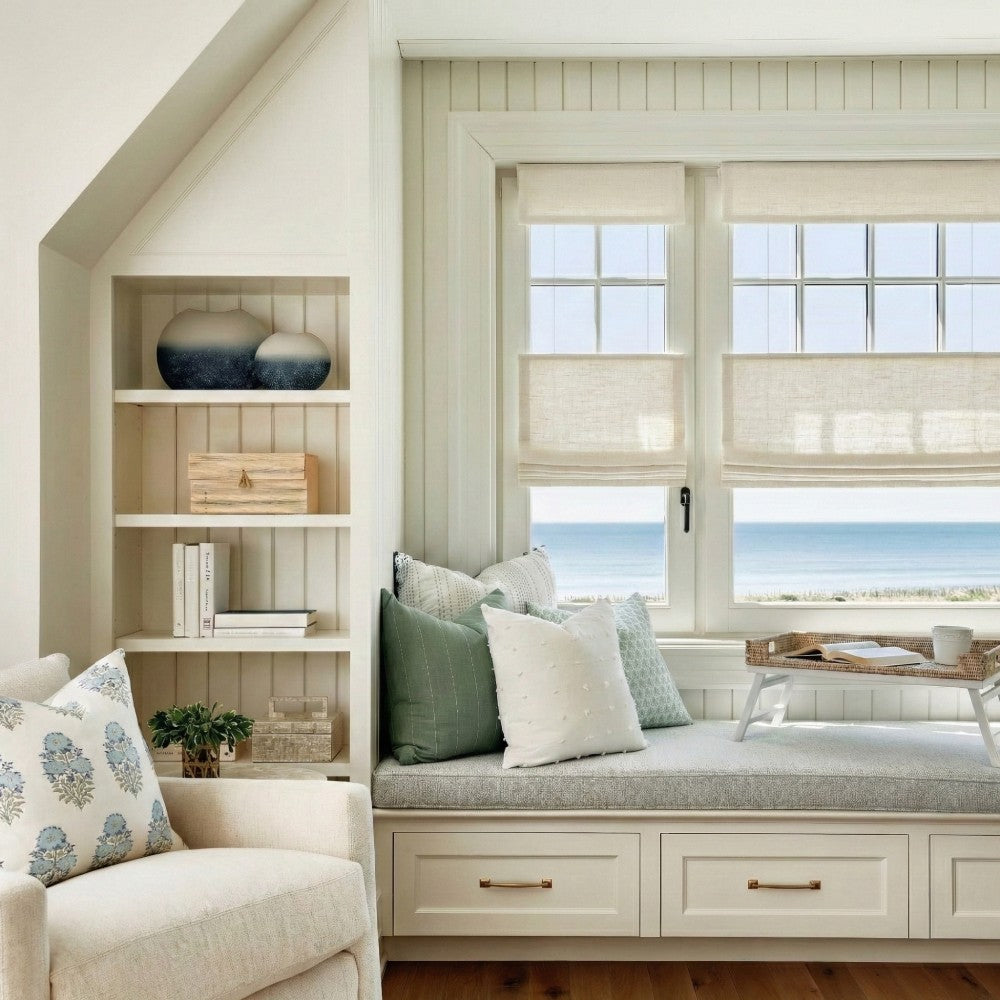 Harper Custom Top Down Bottom Up Roman Shades: Precision Light & Privacy Control