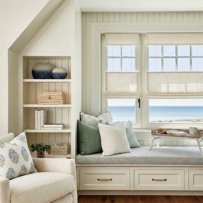 Harper Custom Top Down Bottom Up Roman Shades: Precision Light & Privacy Control