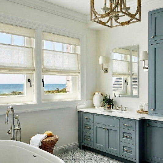 Harper Custom Top Down Bottom Up Roman Shades: Precision Light & Privacy Control