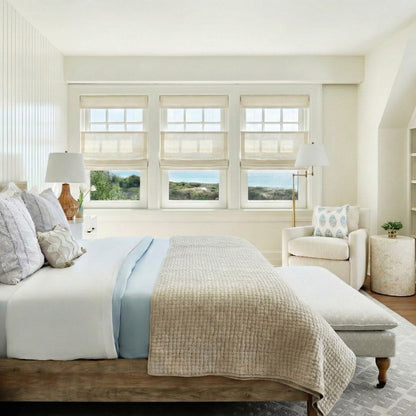 Harper Custom Top Down Bottom Up Roman Shades: Precision Light & Privacy Control