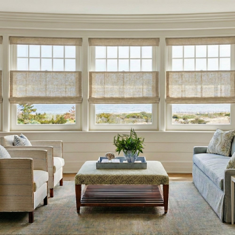 Harper Custom Top Down Bottom Up Roman Shades: Precision Light & Privacy Control