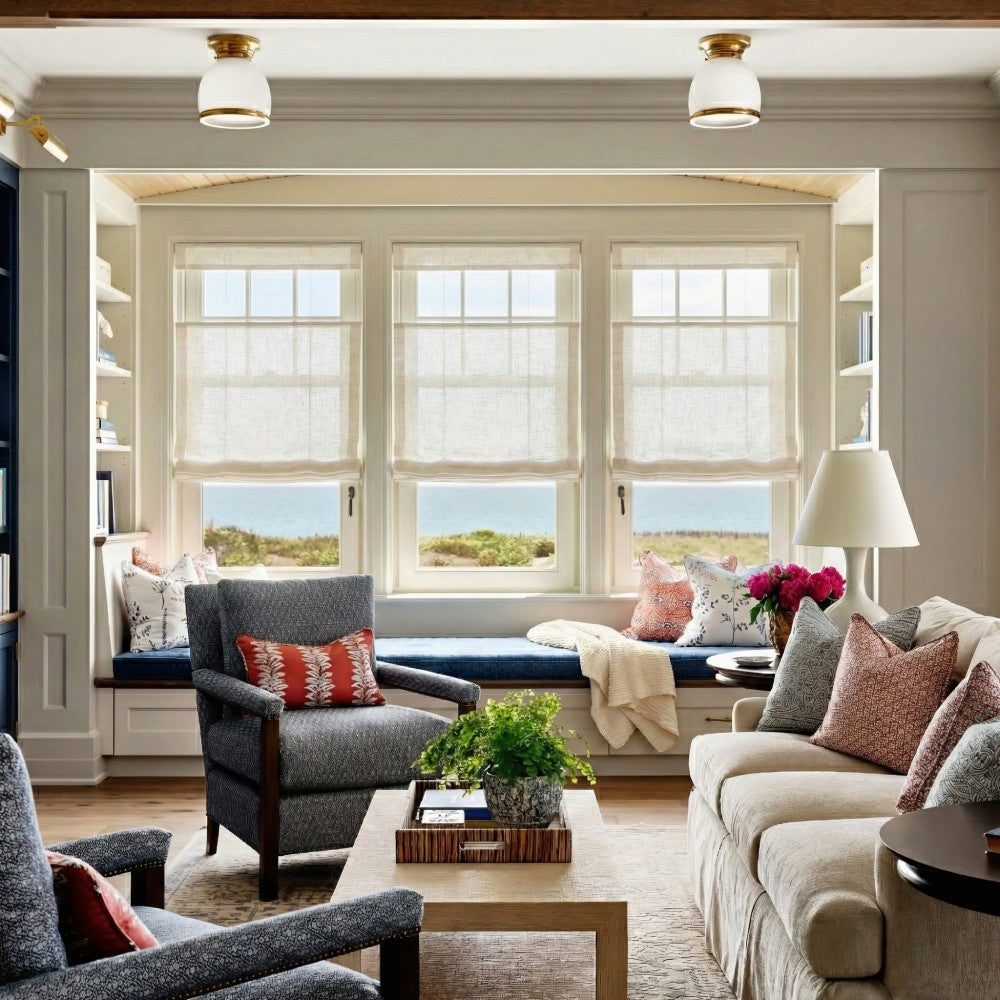 Harper Custom Top Down Bottom Up Roman Shades: Precision Light & Privacy Control