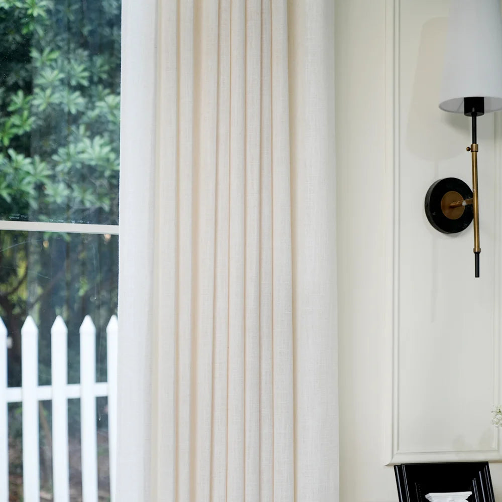Harper Custom Pinch Pleat Linen Curtains