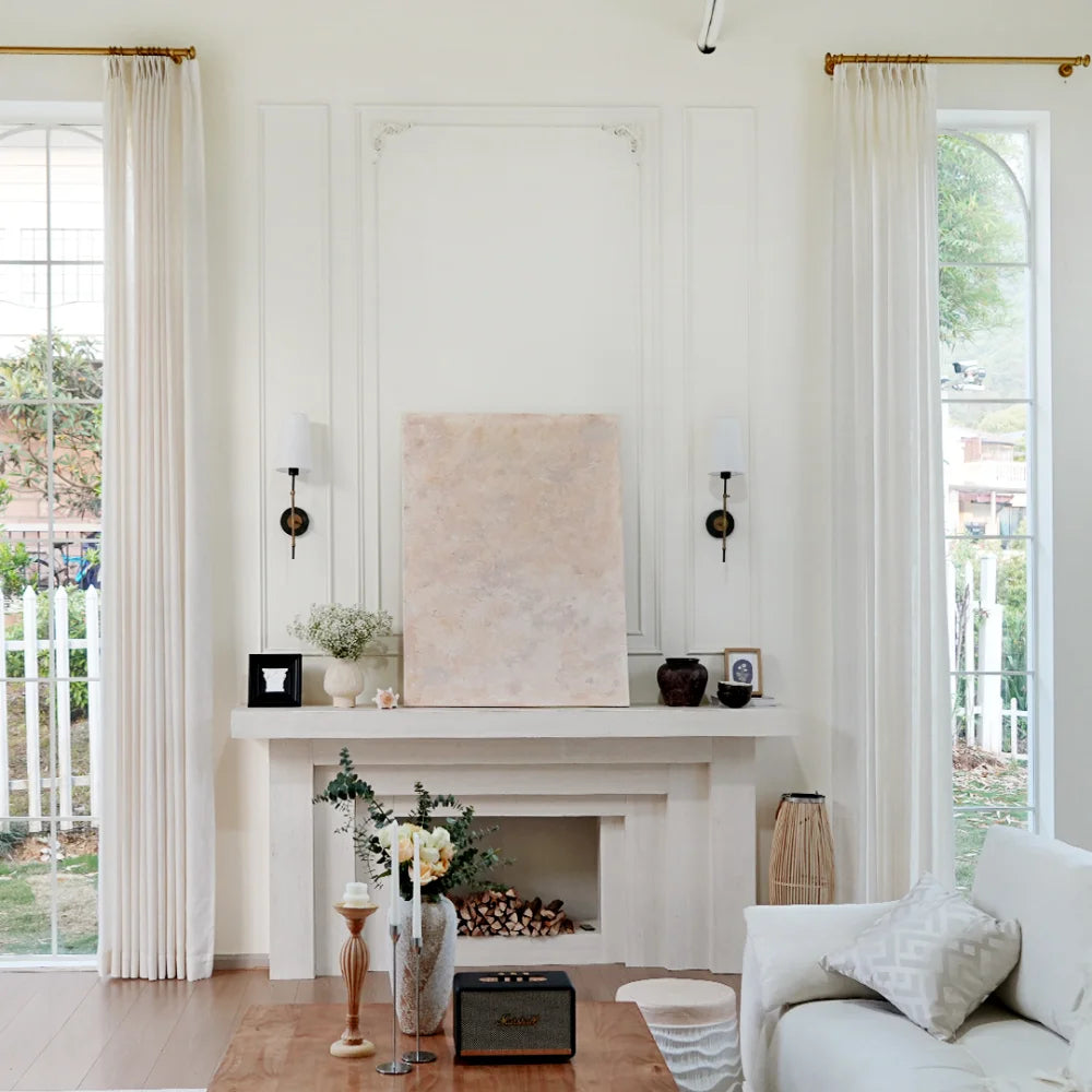 Harper Custom Pinch Pleat Linen Curtains