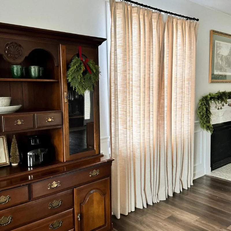 Harper Custom Pinch Pleat Linen Curtains
