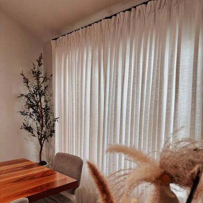 Harper Custom Pinch Pleat Linen Curtains