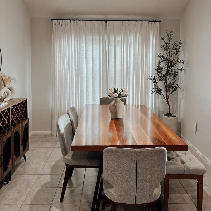 Harper Custom Pinch Pleat Linen Curtains