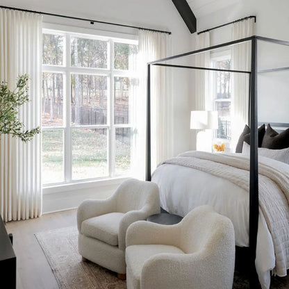Harper Custom Pinch Pleat Linen Curtains
