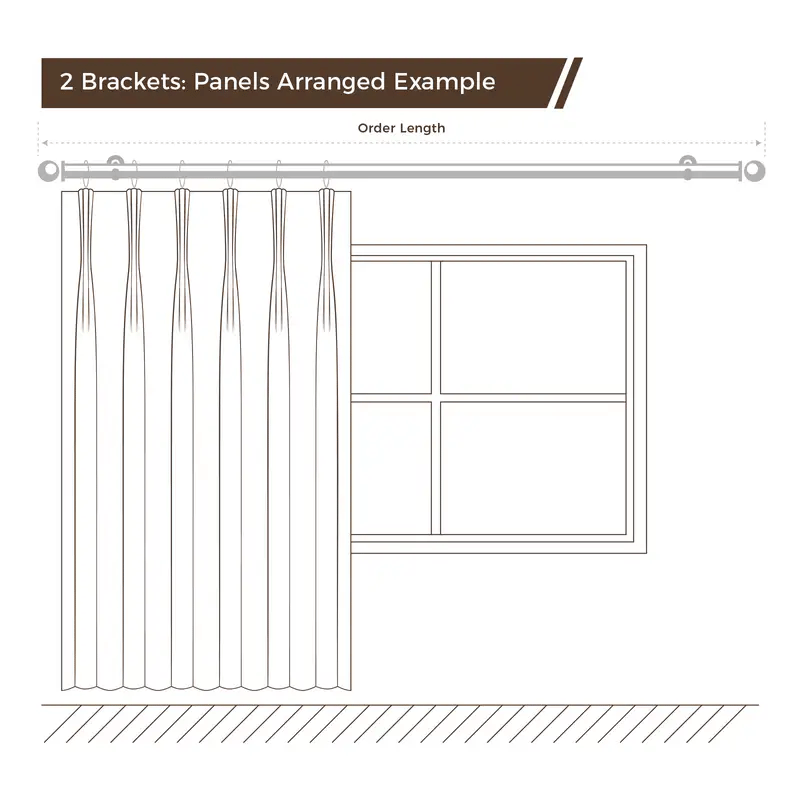 Harrison Heavy-Duty Single Decorative Curtain Rod