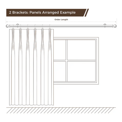 Harrison Heavy-Duty Single Decorative Curtain Rod