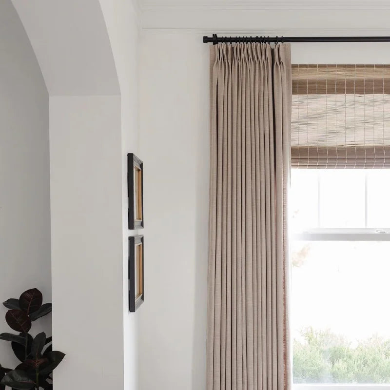 Harrison Heavy-Duty Single Decorative Curtain Rod