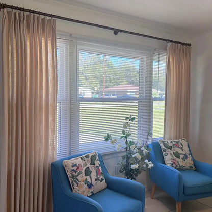 Harrison Heavy-Duty Single Decorative Curtain Rod