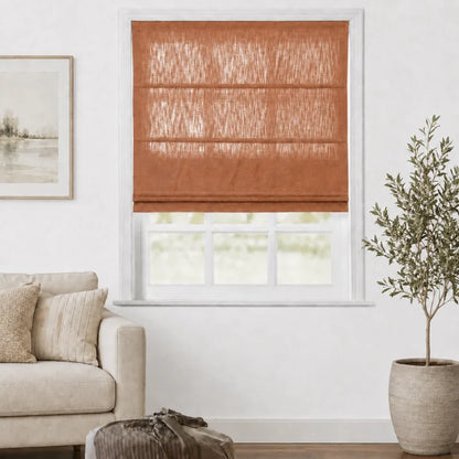 Everett Custom Cotton Roman Shades