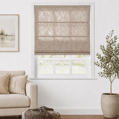 Everett Custom Cotton Roman Shades