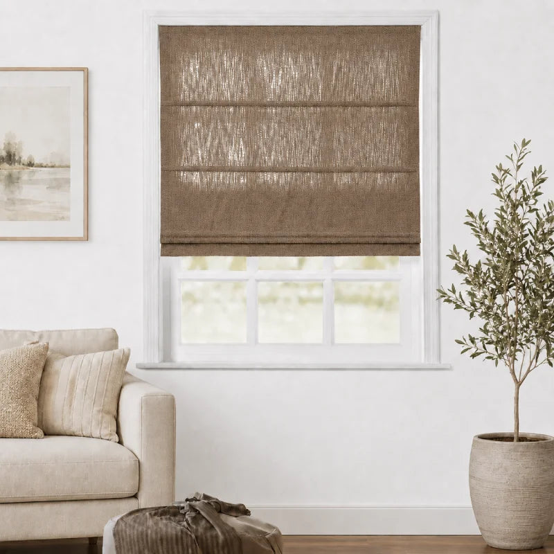 Everett Custom Cotton Roman Shades
