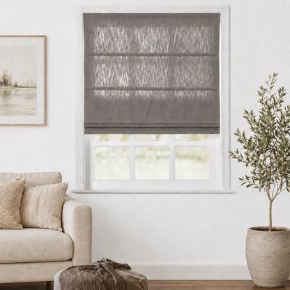 Everett Custom Cotton Roman Shades