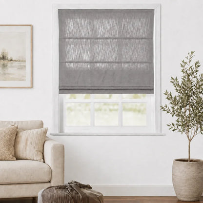 Everett Custom Cotton Roman Shades