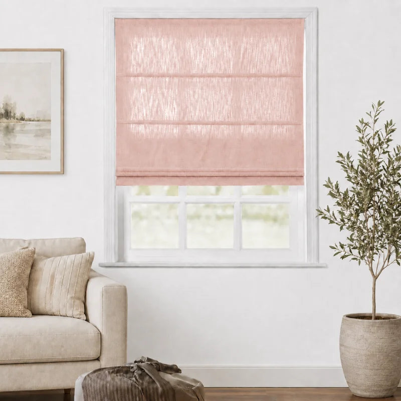 Everett Custom Cotton Roman Shades