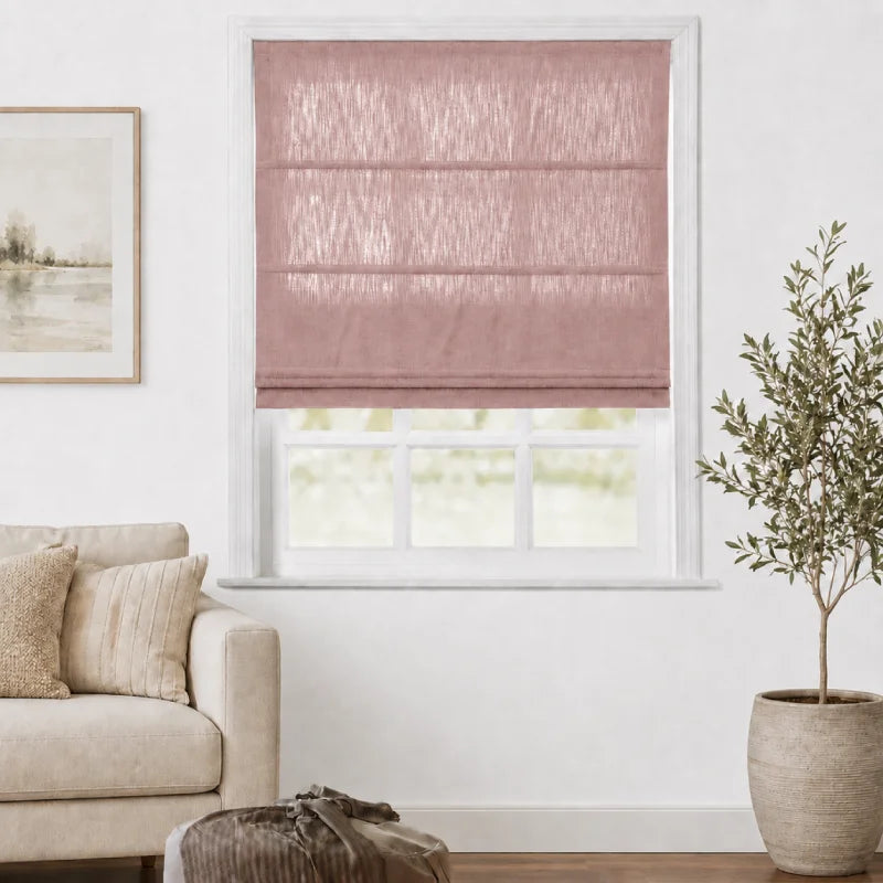 Everett Custom Cotton Roman Shades