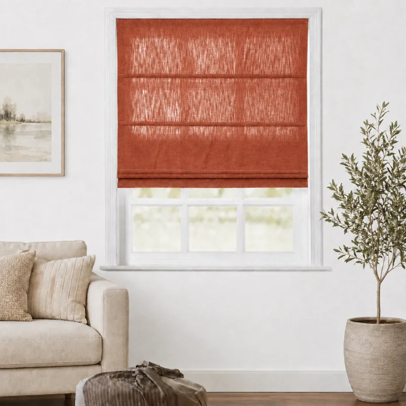 Everett Custom Cotton Roman Shades