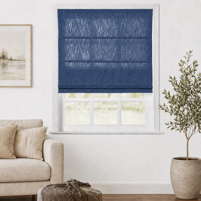 Everett Custom Cotton Roman Shades