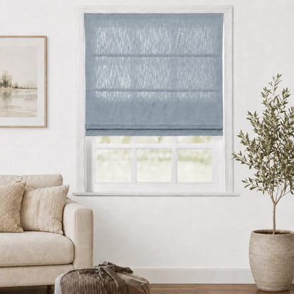 Everett Custom Cotton Roman Shades