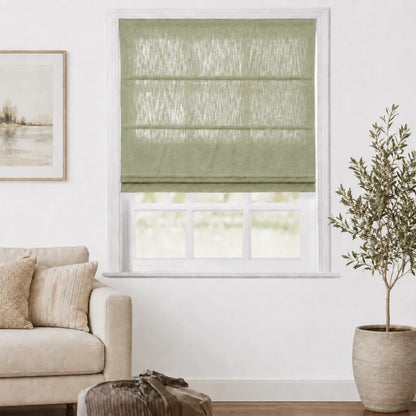 Everett Custom Cotton Roman Shades