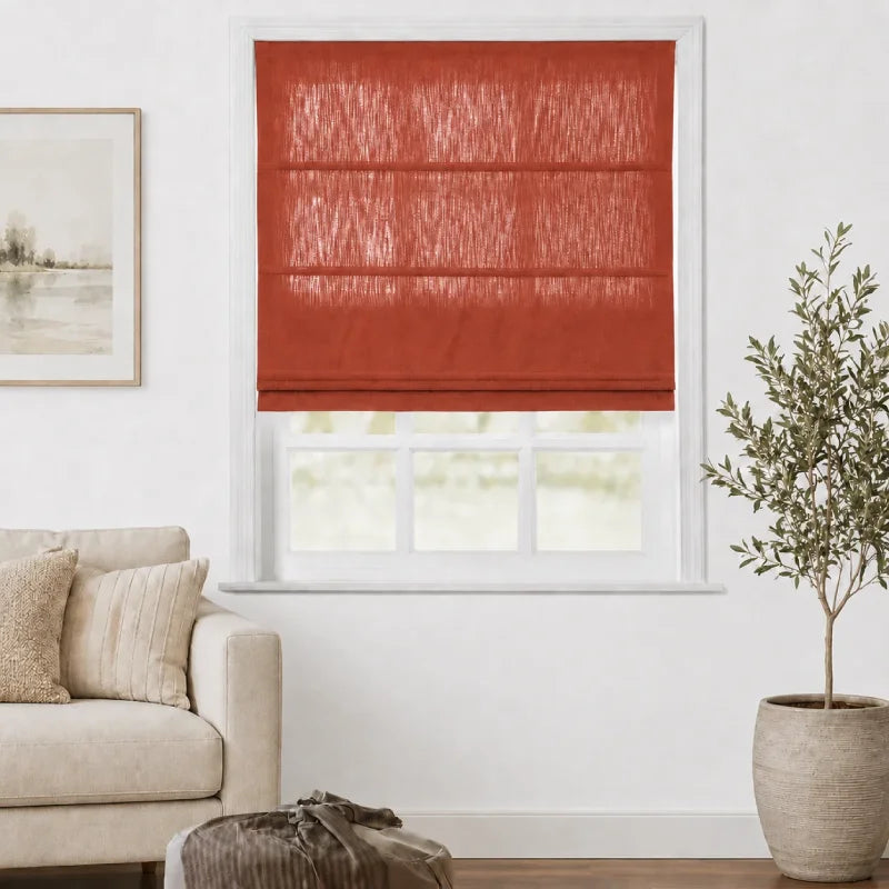 Everett Custom Cotton Roman Shades