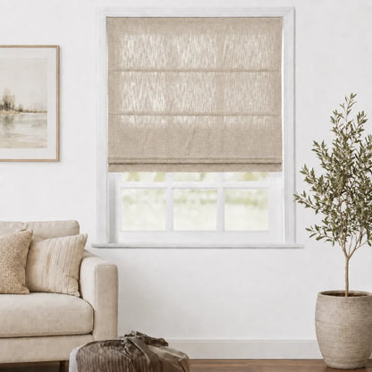 Everett Custom Cotton Roman Shades