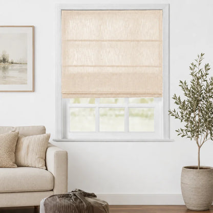 Everett Custom Cotton Roman Shades