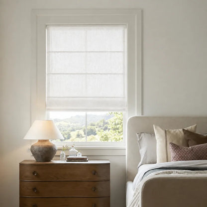 Everett Custom Cotton Roman Shades