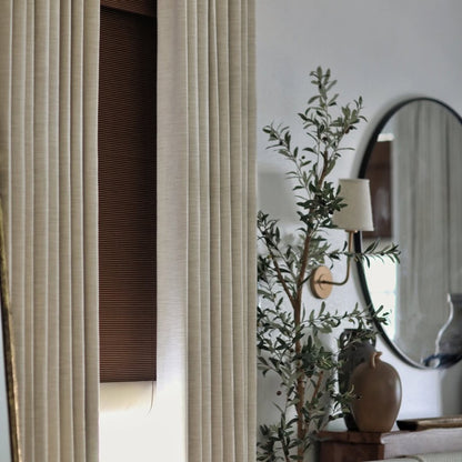 Lilea Linen Custom Curtains Drape Pleated - MorraHome