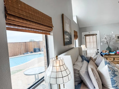 MorraHome Custom Bamboo Woven Wood Shades, Cordless