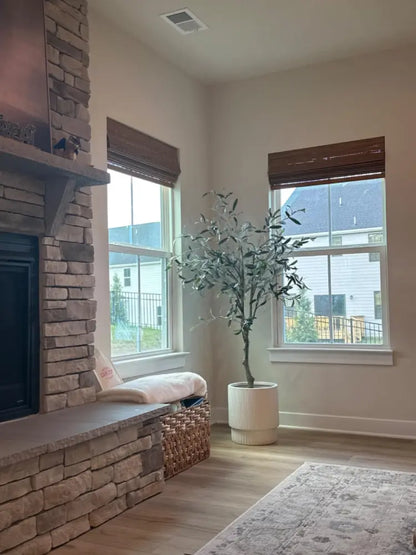 MorraHome Custom Bamboo Woven Wood Shades, Cordless