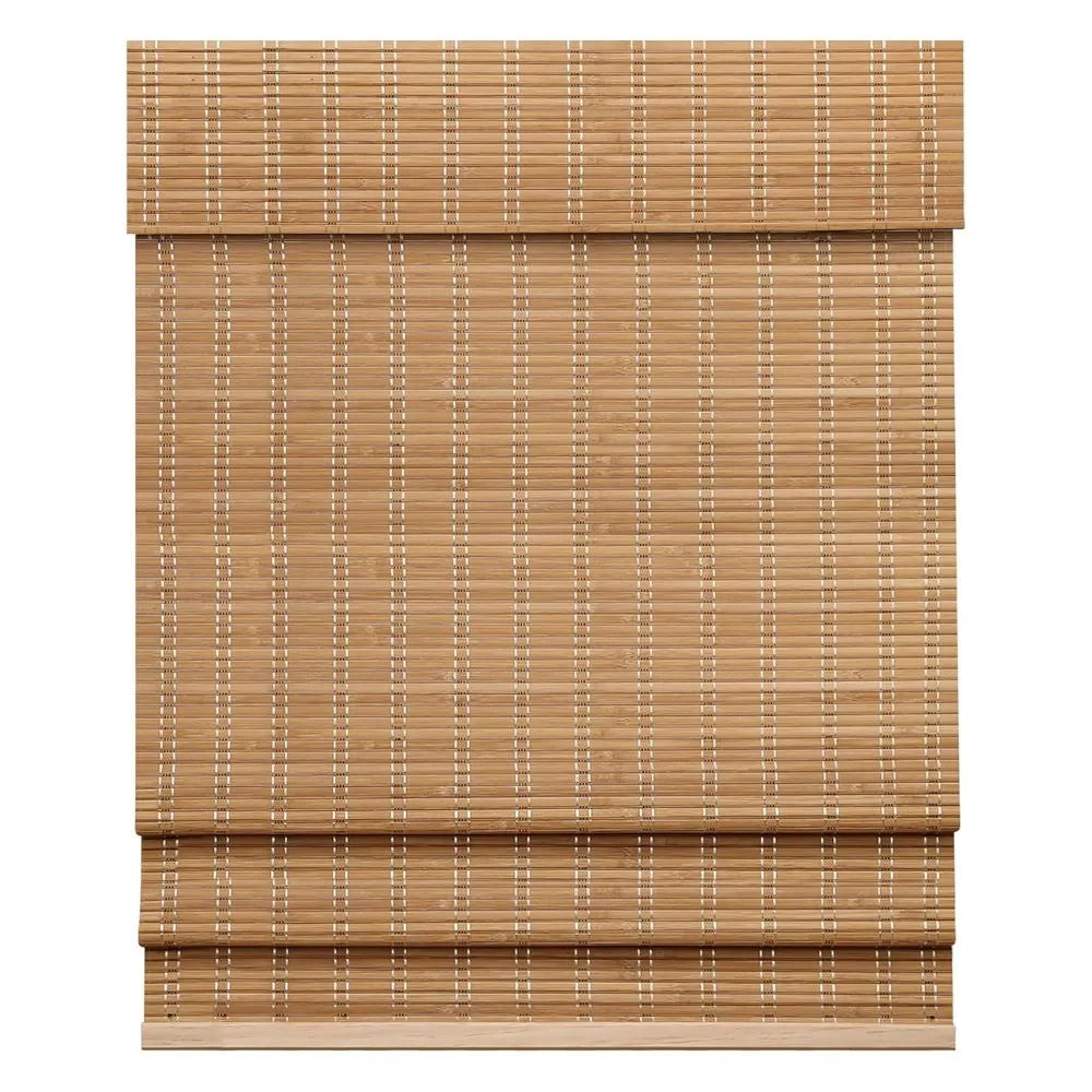 Cordless Bamboo Window Shades – Natural Woven Wood Roman Blinds