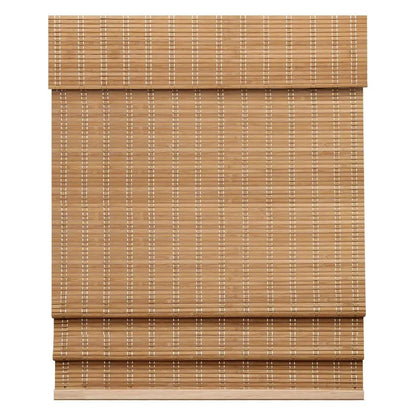 Cordless Bamboo Window Shades – Natural Woven Wood Roman Blinds