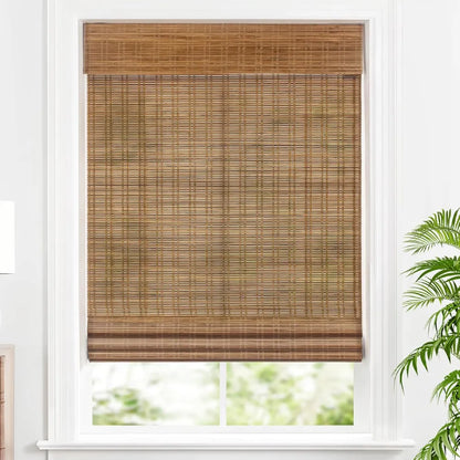 MorraHome Custom Bamboo Woven Wood Shades, Cordless