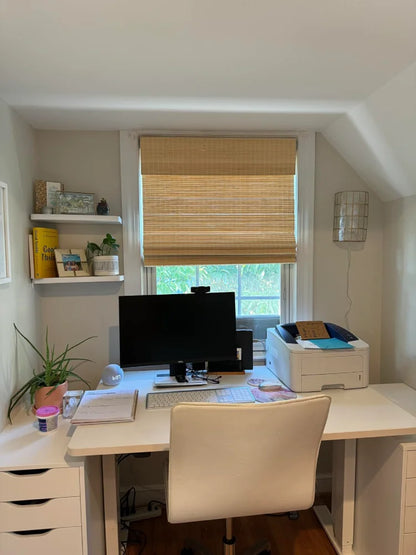 MorraHome Custom Bamboo Woven Wood Shades, Cordless