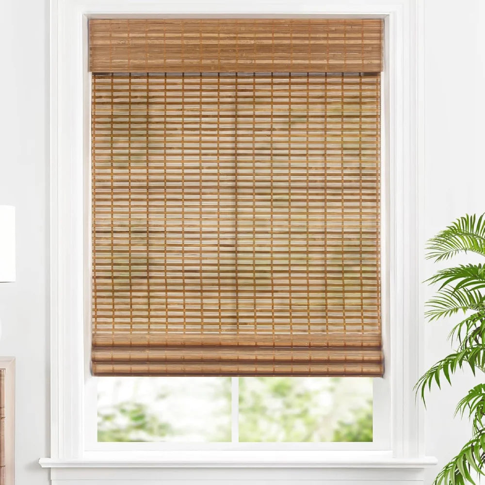 MorraHome Custom Bamboo Woven Wood Shades, Cordless