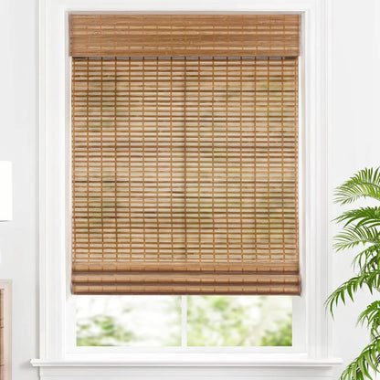 MorraHome Custom Bamboo Woven Wood Shades, Cordless