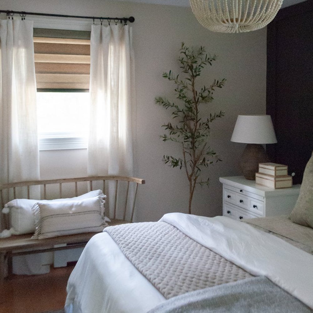 MorraHome Cordless Light Filtering Zebra Blinds for Windows - MorraHome